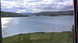 Scenic views to Slødd Fjord from our room at the Haugastøol Tourist Centre